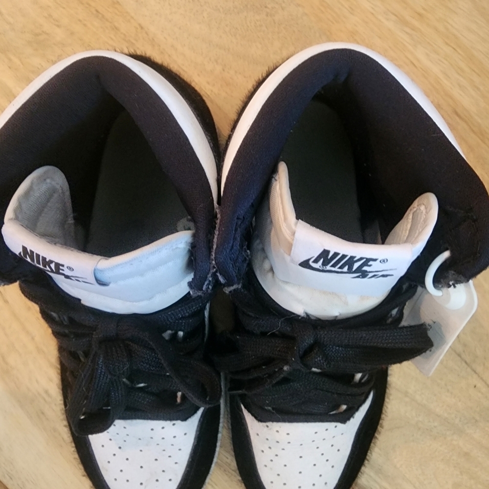 Nike Womens Air Jordan Retro 1 High Twist Shoes CD0461-007 Black White Size 6.5 - Picture 10 of 13
